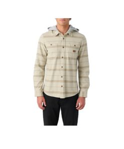 SUDADERAS CON GORRO HOMBRE LANDMARKED STRIPE HOODED FLANN