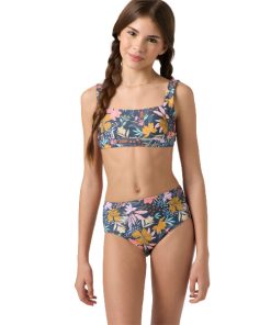 TRAJES DE BAÑO JR MILA FLORAL SQUARE NECK TANK S